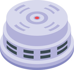 Poster - Monoxide smoke detector icon isometric vector. Fire alarm. Home sensor