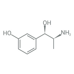 Poster - chemical structure of Metaraminol (C9H13NO2)