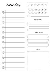 Wall Mural - A4 Size Seven Days Planner vol.09
