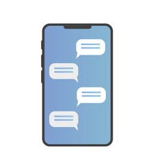 Poster - Phone with a message. Vector illustration
