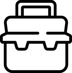 Poster - Maintenance toolbox icon outline vector. Tool box. Open kit