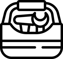Poster - Toolbox icon outline vector. Tool box. Repair case