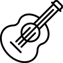 Wall Mural - Comics ukulele icon outline vector. Music guitar. Cute acoustic