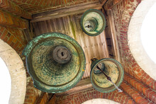 Blizneva Old Believers Church's Bell Tower With Three Bells, Latvia.