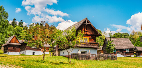 Stara Lubovna Castle and an open air folk museum, Slovakia Lubovnian open-air museum is an ethnographic exposition in nature. Architectural theme.