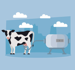 Sticker - milk industry production