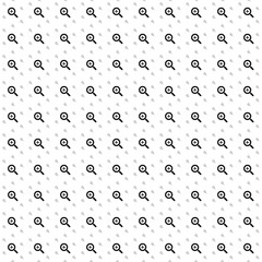 Poster - Square seamless background pattern from black zoom in symbols are different sizes and opacity. The pattern is evenly filled. Vector illustration on white background