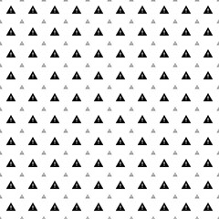 Poster - Square seamless background pattern from geometric shapes are different sizes and opacity. The pattern is evenly filled with big black warning symbols. Vector illustration on white background