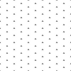 Poster - Square seamless background pattern from geometric shapes. The pattern is evenly filled with small black group symbols. Vector illustration on white background