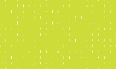 Poster - Seamless background pattern of evenly spaced white shampoo symbols of different sizes and opacity. Vector illustration on lime background with stars
