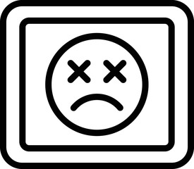 Poster - Tablet error icon outline vector. Lost internet. Socket site