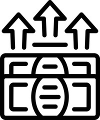 Poster - Cash manager icon outline vector. Company business. Team top