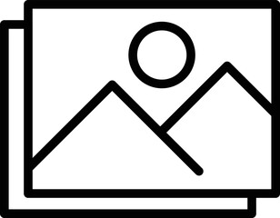 Poster - Focus snapshot icon outline vector. Image cam. Smartphone cell