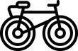 © ylivdesign - Rent bike icon outline vector. Hotel facility. Modern accommodation