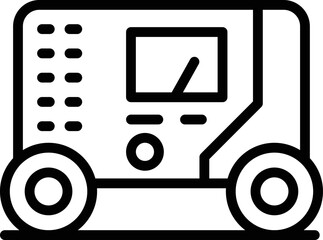 Wall Mural - Gasoline generator icon outline vector. Electric engine. Portable gas