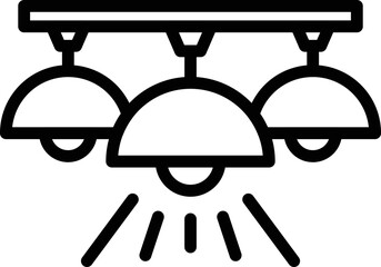 Poster - Room light icon outline vector. Diy repair. Work tool
