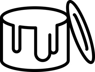Poster - Paint bucket icon outline vector. Home construction. Drill design