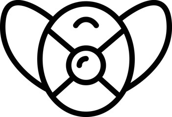 Poster - Construction mask icon outline vector. Repair home. Hammer work