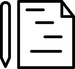 Poster - Design pen icon outline vector. Digital file. Draw drawing