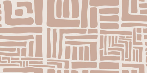 Poster - Vector hand drawing original and stylish. Wall abstraction hand drawn for print surfaces. Seamless pattern drawn stylish for interior design.