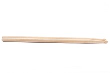 Wooden Drumsticks Above White Background With Copy Space