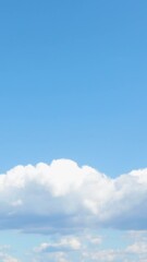 blue sky with clouds and sun. 4k time lapse, sky with clouds.