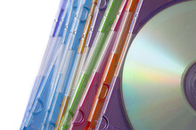 Stack Of Compact Disks In Jewel Cases