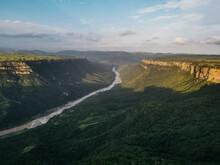 Kwazulu Natal River Canyon. Beautiful South African Landscape. 