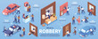 © Macrovector - Criminal Robbery Infographics
