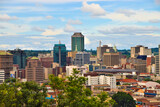 Fototapeta  - Harare city centre aerial panoramic view, Zimbabwe