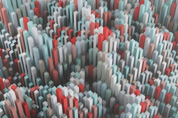 Poster - Beautiful Abstract colourful   background. Starburst dynamic cube. 3d rendering illustration Background pattern for design