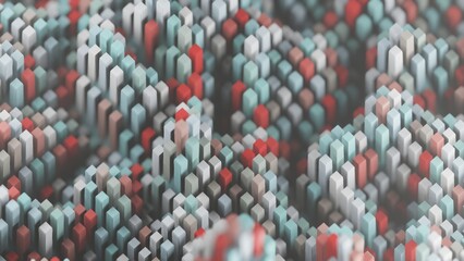 Poster - Beautiful Abstract colourful   background. Starburst dynamic cube. 3d rendering illustration Background pattern for design