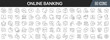 © stas111 - Online banking line icons collection. Big UI icon set in a flat design. Thin outline icons pack. Vector illustration EPS10