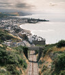 View from the top of cliff railway in Aberystwyth