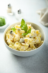 Poster - Traditional homemade potato salad with gherkins