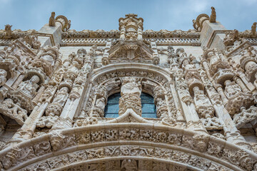 Canvas Print - South portal of Jeronimos Monastery in Belem area, Lisbon, Portugal