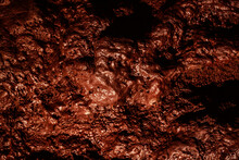 Abstract Background Of Textured Surface Of Lava Tunnel Wall