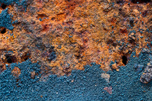 Rusty Rough Surface As Abstract Background