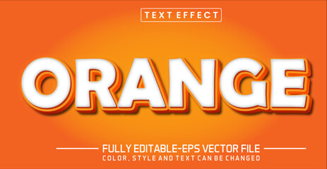 Poster - Orange font Text effect editable