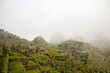 Machu Picchu area in Peru Soth America. Inca site located in the Cusco region in Peru