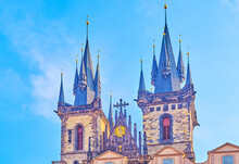 The Towers Of Church Of Our Lady Before Tyn, Prague, Czech Republic