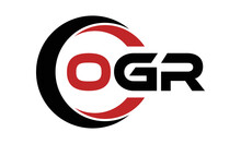 OGR Swoosh Three Letter Logo Design Vector Template | Monogram Logo | Abstract Logo | Wordmark Logo | Letter Mark Logo | Business Logo | Brand Logo | Flat Logo | Minimalist Logo | Text | Word | Symbol