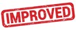 © outchill - IMPROVED text written on red rectangle stamp.