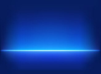 Aufkleber - illuminated studio with neon light. 3d vector illustration