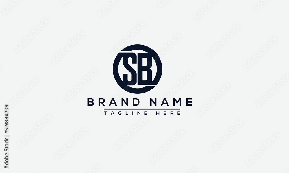 Logo design letter SB . Elegant modern. Vector template. Stock Vector ...
