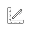 © CHELSEA91 - Pencil with ruler icons  symbol vector elements for infographic web