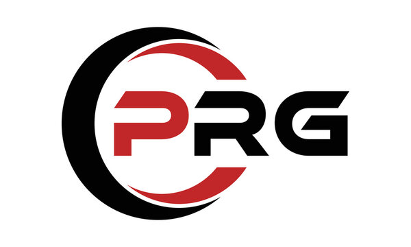 PRG swoosh three letter logo design vector template | monogram logo | abstract logo | wordmark logo | letter mark logo | business logo | brand logo | flat logo | minimalist logo | text | word | symbol