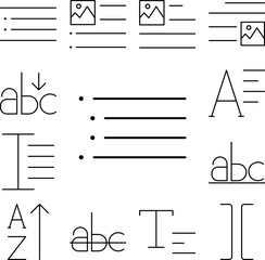 Poster - format, indent, list icon in a collection with other items