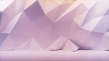 Lilac And Light Beige Abstract 3D Background.