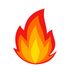 Fototapete - flamme symbole